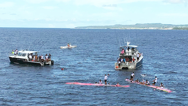 The God is Great a.k.a. Fono fautasi, broke in half during the 2019 Flag Day Fautasi Race