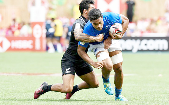  Gordon Langkilde is tackled in a file photo