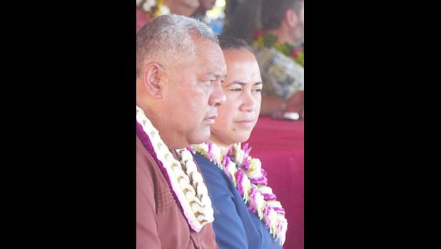 Gov. Lemanu P.S. Mauga, and First Lady Ella