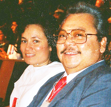 Amata with Gov. Tenorio  [courtesy photo]