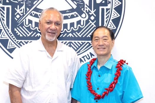 Lt. Governor Pulu and StarKist CEO Min