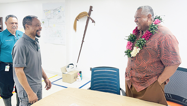Governor Lemanu and Louis Obot