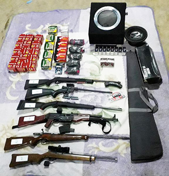 Guns and ammunition seized in Tonga