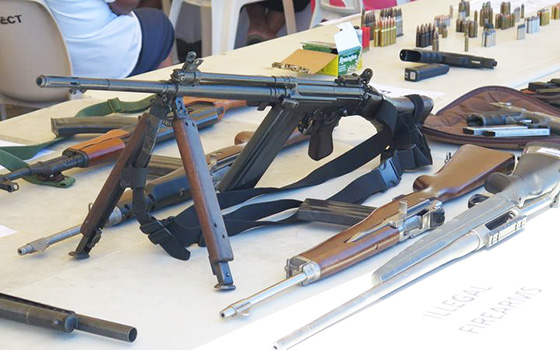 Guns seized in Samoa 