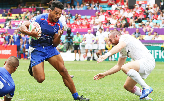 Samoa’s Tila Mealoi eyes the try line