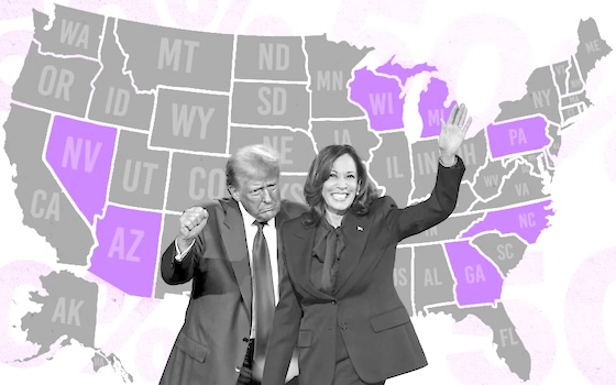 Trump and Harris