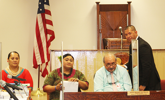 Faamasino U. Galoaia exits house hearing