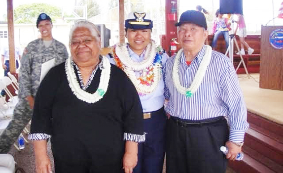CWO3(R) Ifong Lee with her parents