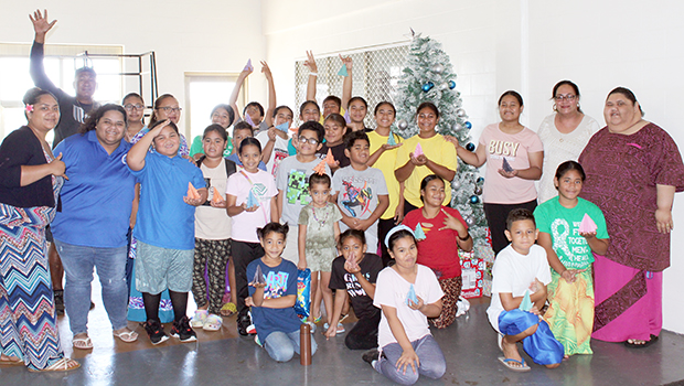 Kids at the DYWA Christmas Fun Activities Program