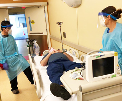 Kaiser Permanente Hawaii held a drill with staff members