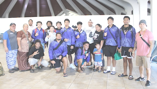 Coach Stanley Iakopo and the ASBF team 