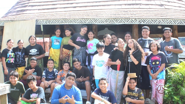 Some of the enthusiastic young participants