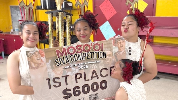 The winner of the 2025 Moso'oi Siva Competition in American Samoa is Tafuna High School