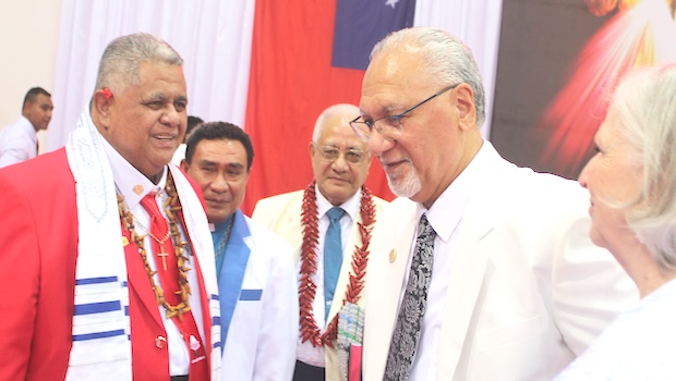 Governor and first lady with Samoa PM