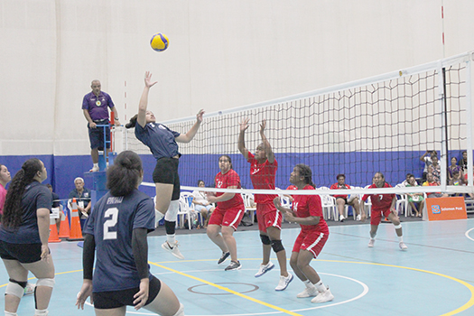 Women's volleybll action