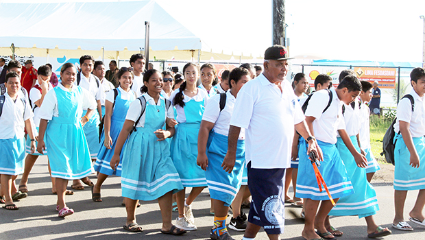 Tafuna elementary school students