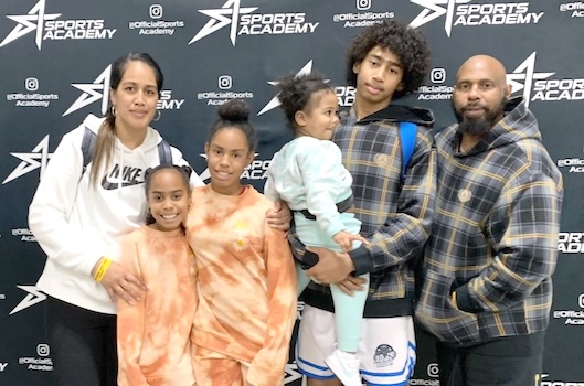  Nathanael with mom, dad and three sisters