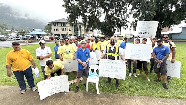 ASSA employees and ASSA Chief Executive Office protest