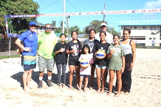 FIVB Level 2 Instructor Aaron Alsop (far left) 
