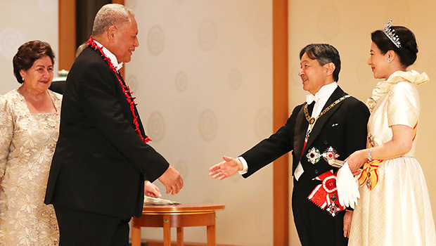 Head of State, His Highness Tuimaleali’ifano Va’aletoa Sualauvi II and Her Highness Masiofo Faamausili Leinafo Tuimaleali’ifano attended the Ceremony of Enthronement for His Majesty Emperor Naruhito of Japan