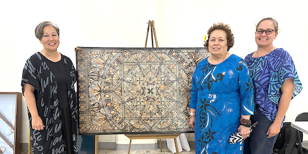 Congresswoman Aumua Amata with others