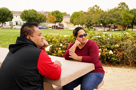 Makerita Iosefo-Va'a and her husband Shaun Va'a