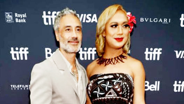 Jaiyah Saelua and Oscar winning director Taika Waititi 