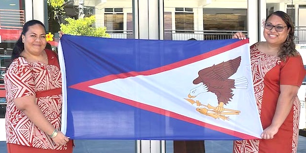 Kacey N. iloilo and Lindsey Laupola in Palau