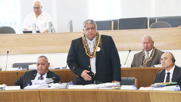 La'auli Leuatea Schmidt in the Samoa Parliament 