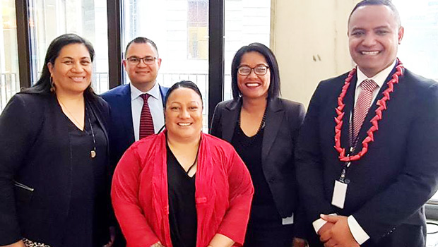  (L-R) Lemauga Lydia Sosene who will have her results by Nov. 6; along with those who won their elections — Tangi Utikere, Terisa Ngobi, Barbara Edmonds, and Dr Anae Neru Leavasa.