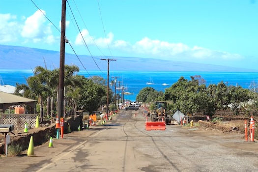 RECENT VIEW OF MAIN STREET LAHAINA 