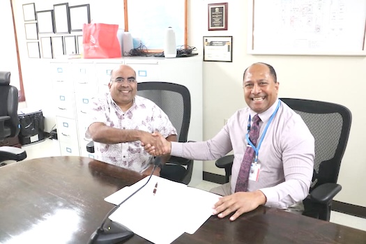Dr. Ledua with Renasolve Inc. Chief Executive Officer Dr. Rubin Chandran 