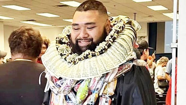 Jamal Leatiota at his graduation