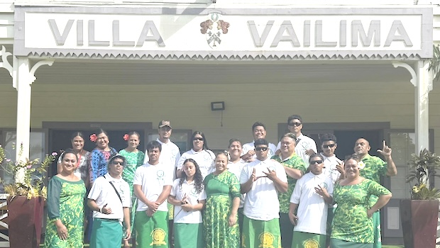 Leone students at Vailima