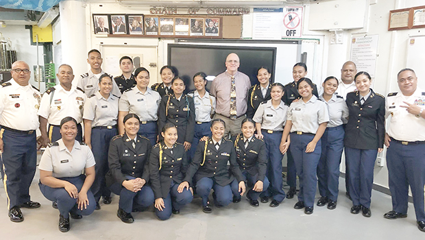 Fagaitua High School and the Leone High School JROTC