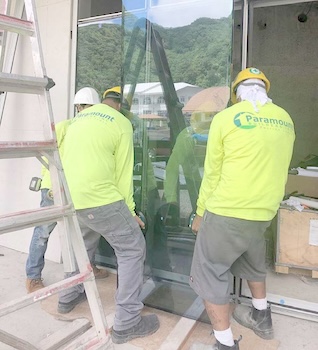 lifting glass