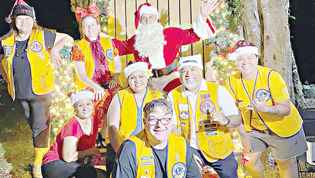 Lions Club members posing for a photo