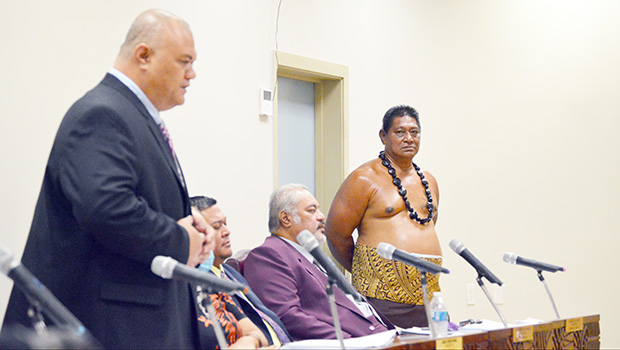 Ituau District Faipule Logoitaua Mark Atafua 