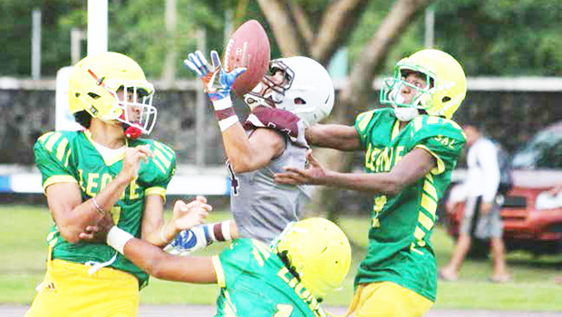 A long pass from Star Lotulelei 