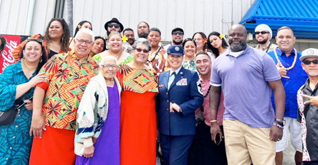 CMSgt Loretta Washington and family