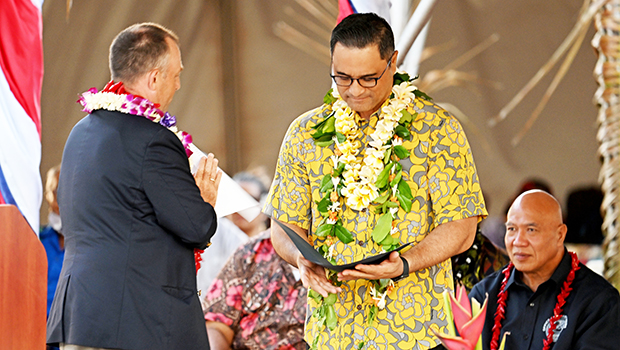 Hawaii Lt. Governor, Josh Green and Amerian Samoa Lt. Governor Talauega Eleasalo Va'alele Ale