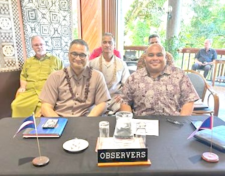 Lt. Gov. of American Samoa La’apui Talauega Ale with Guam Lt. Gov. Josh Tenorio 