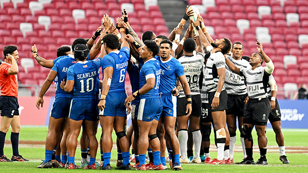 Manu Samoa and Fiji gather with reverence