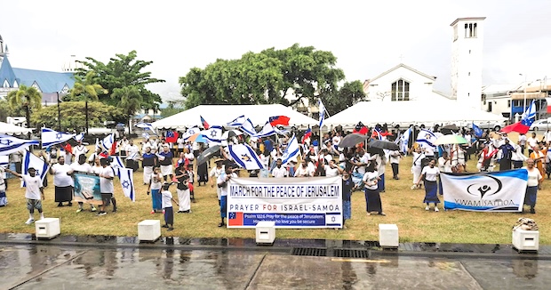 March for Israel in Samoa