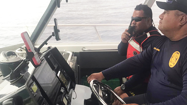 Two Marine Patrol officers underway