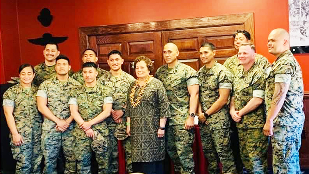 AMATA AND MARINE AT CAMP LeJeune