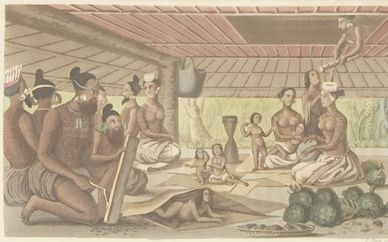 Interior of a house in the Ratak Chain 