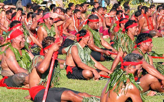 A group of Samoan matai pre-Covid
