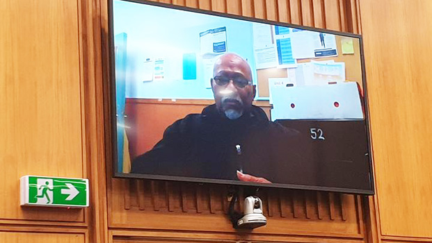 Joseph Matamata appearing via videolink 