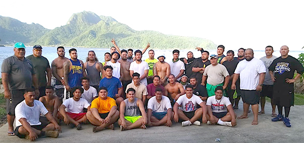 The 2019 Matasaua crew — with skipper Malaepule Fuega Moliga